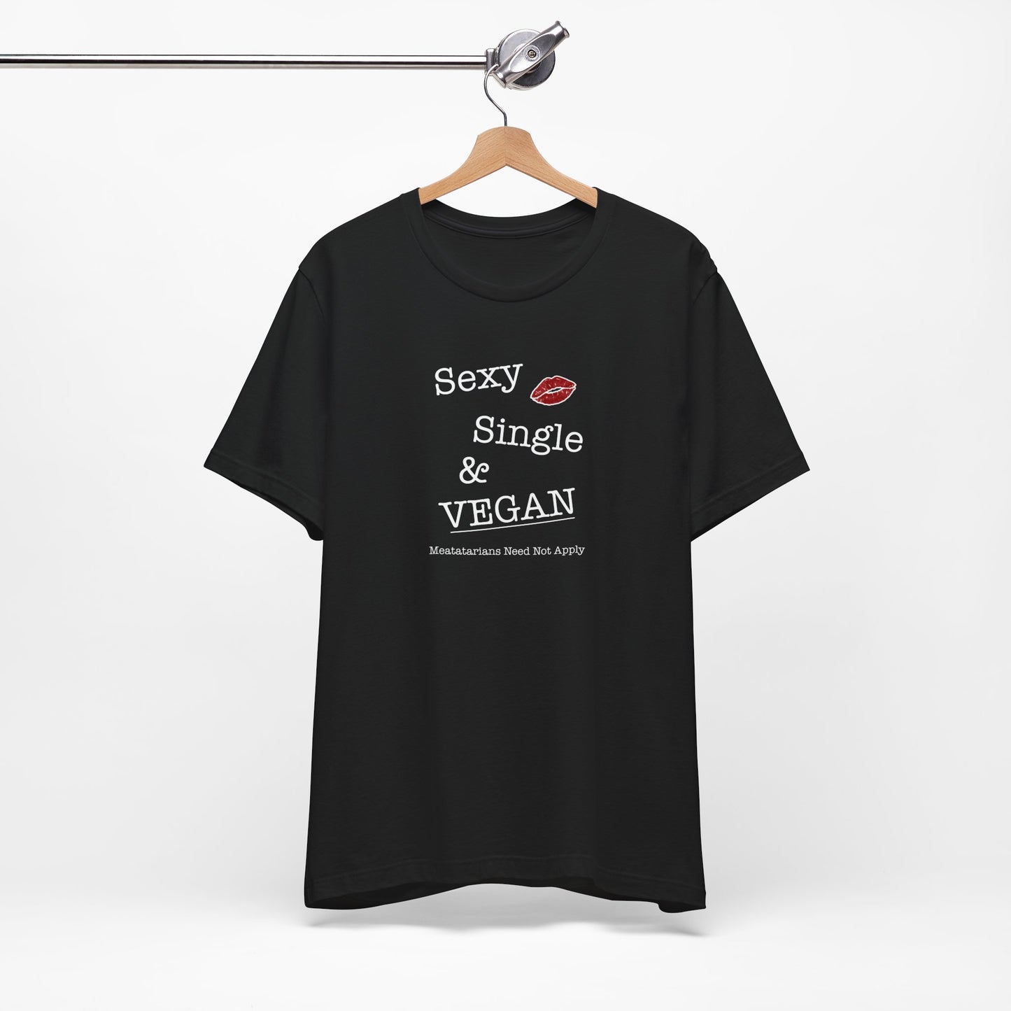 Sexy Single & VEGAN - Unisex Jersey Short Sleeve Tee