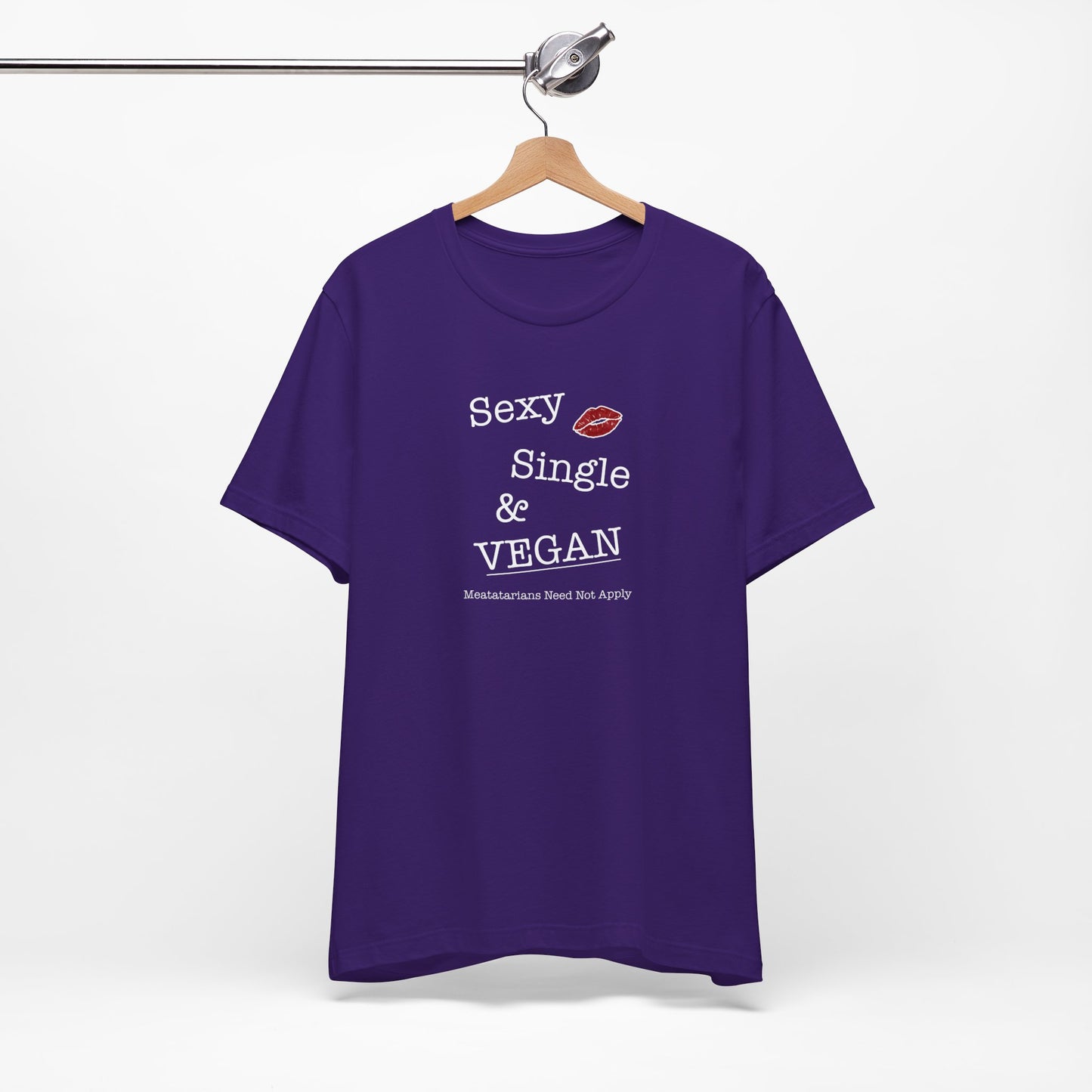 Sexy Single & VEGAN - Unisex Jersey Short Sleeve Tee