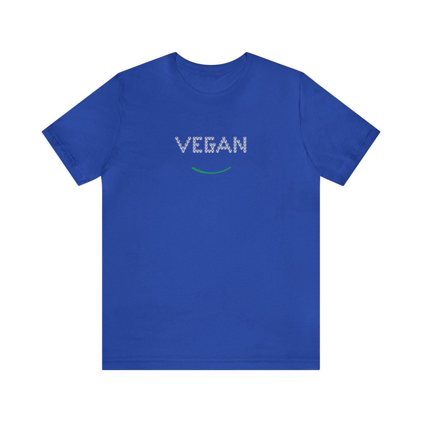 VEGAN with Circled V  Unisex Jersey Short Sleeve Tee