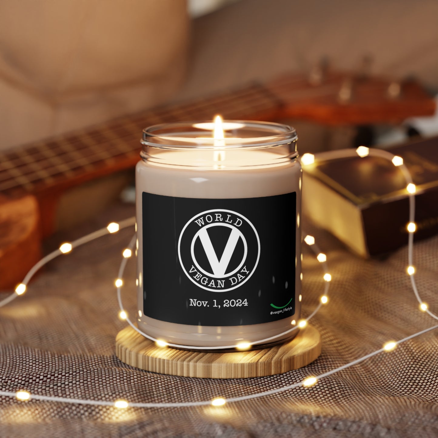 World Vegan Day 2024 Scented Soy Candle, 9oz (3 available scents)