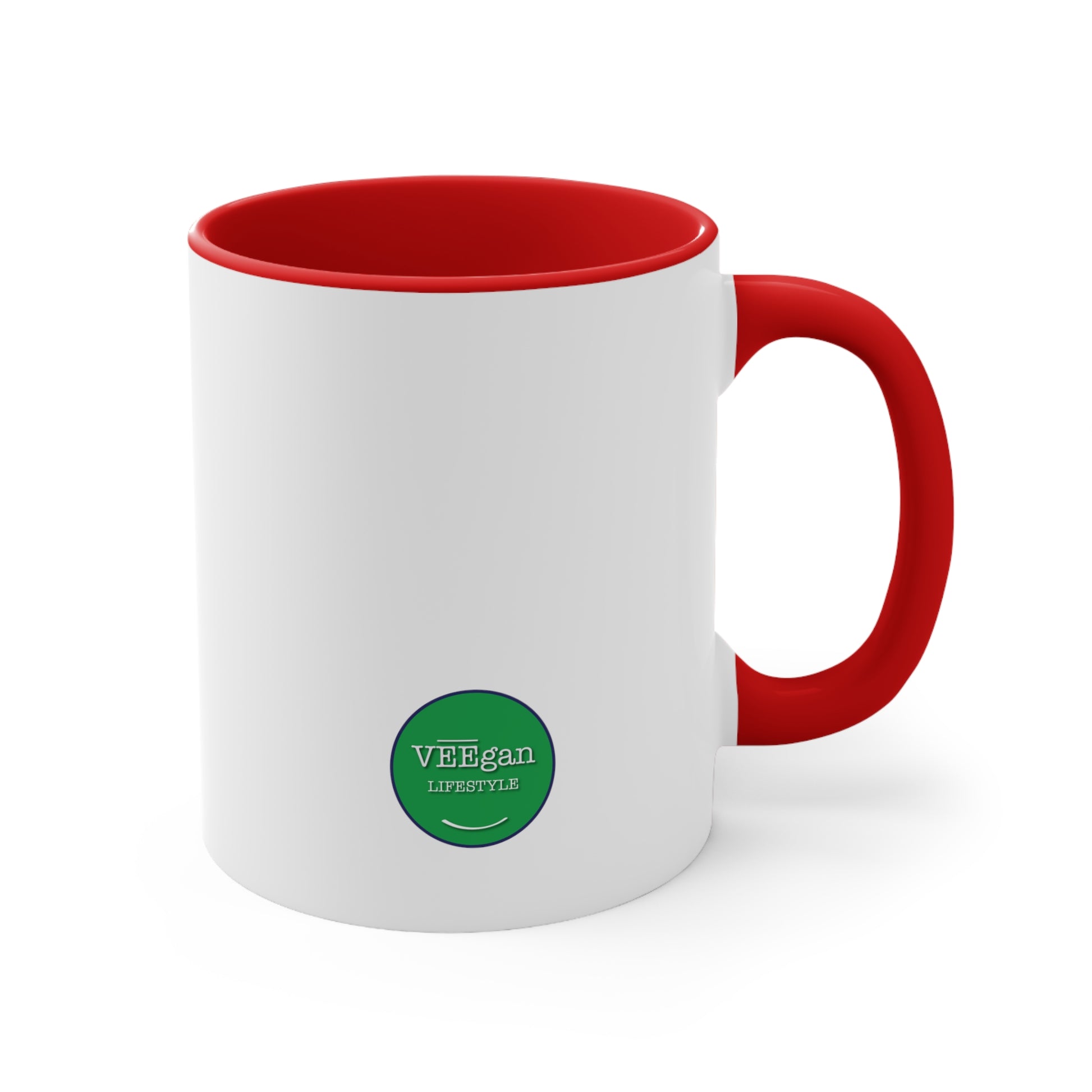 back Circle-V mug red on white