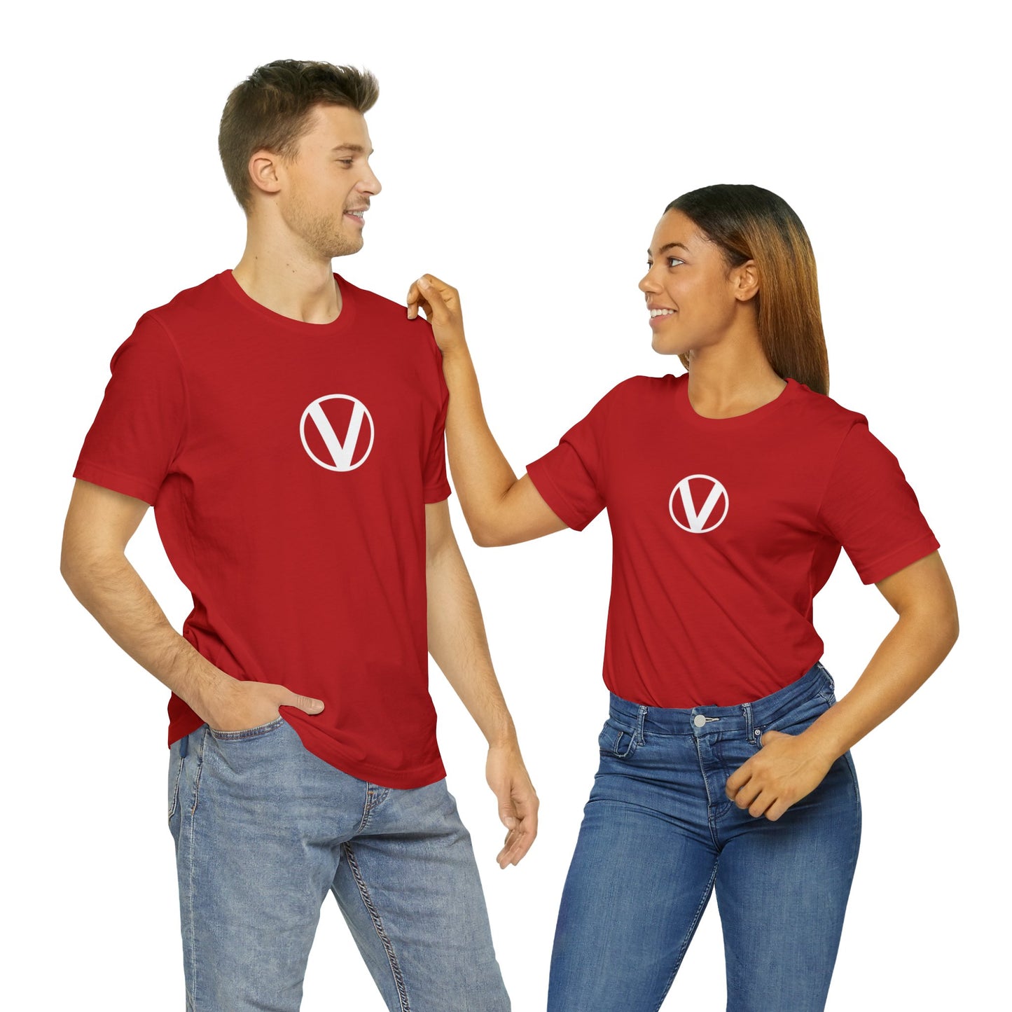 "Circle-V" Unisex Jersey Short Sleeve Tee