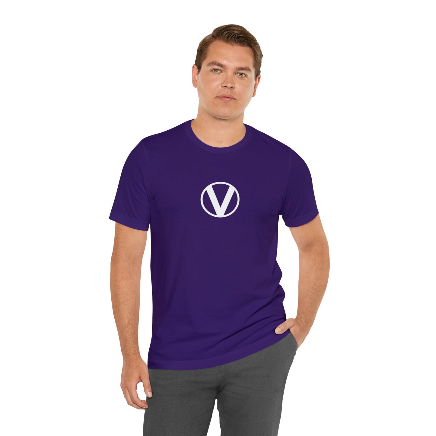 "Circle-V" Unisex Jersey Short Sleeve Tee