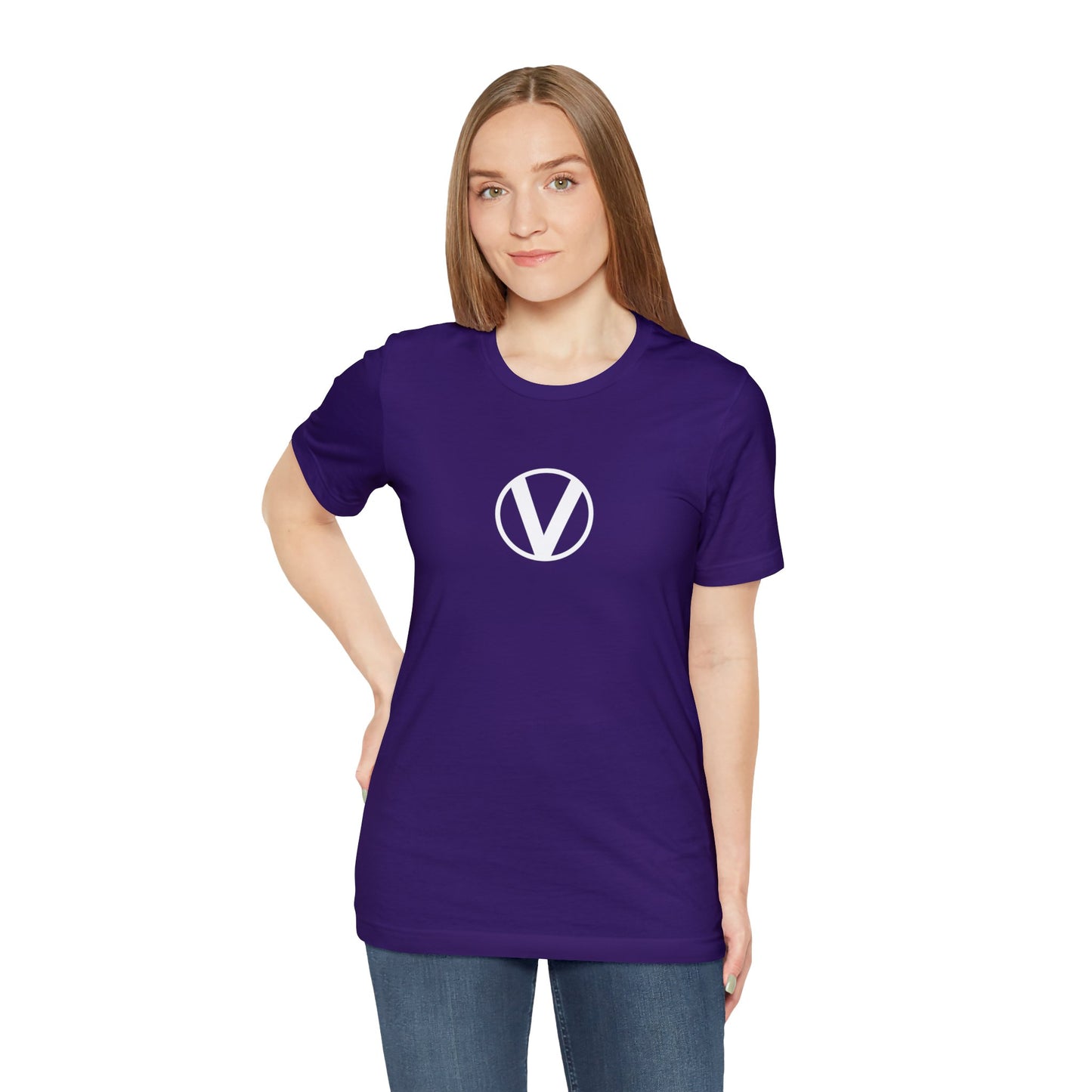 "Circle-V" Unisex Jersey Short Sleeve Tee