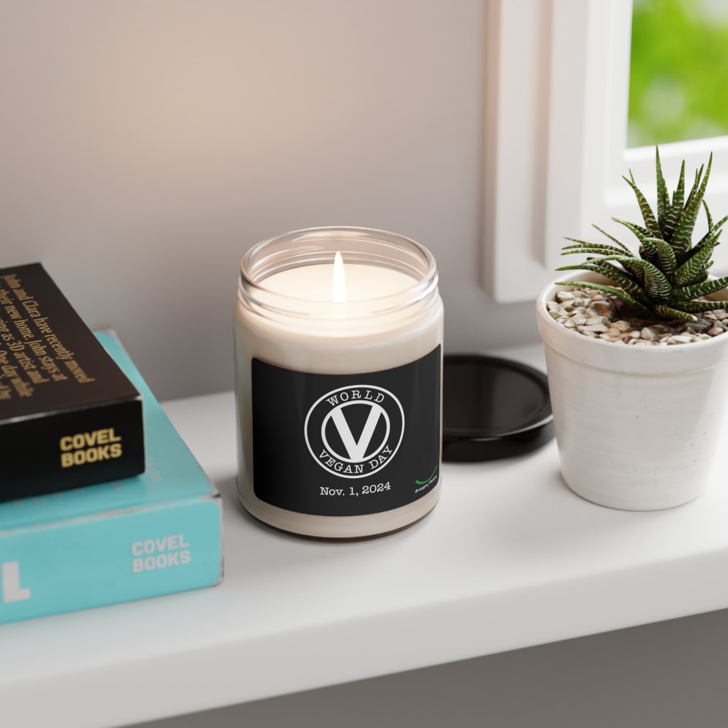 World Vegan Day 2024 Scented Soy Candle, 9oz (3 available scents)