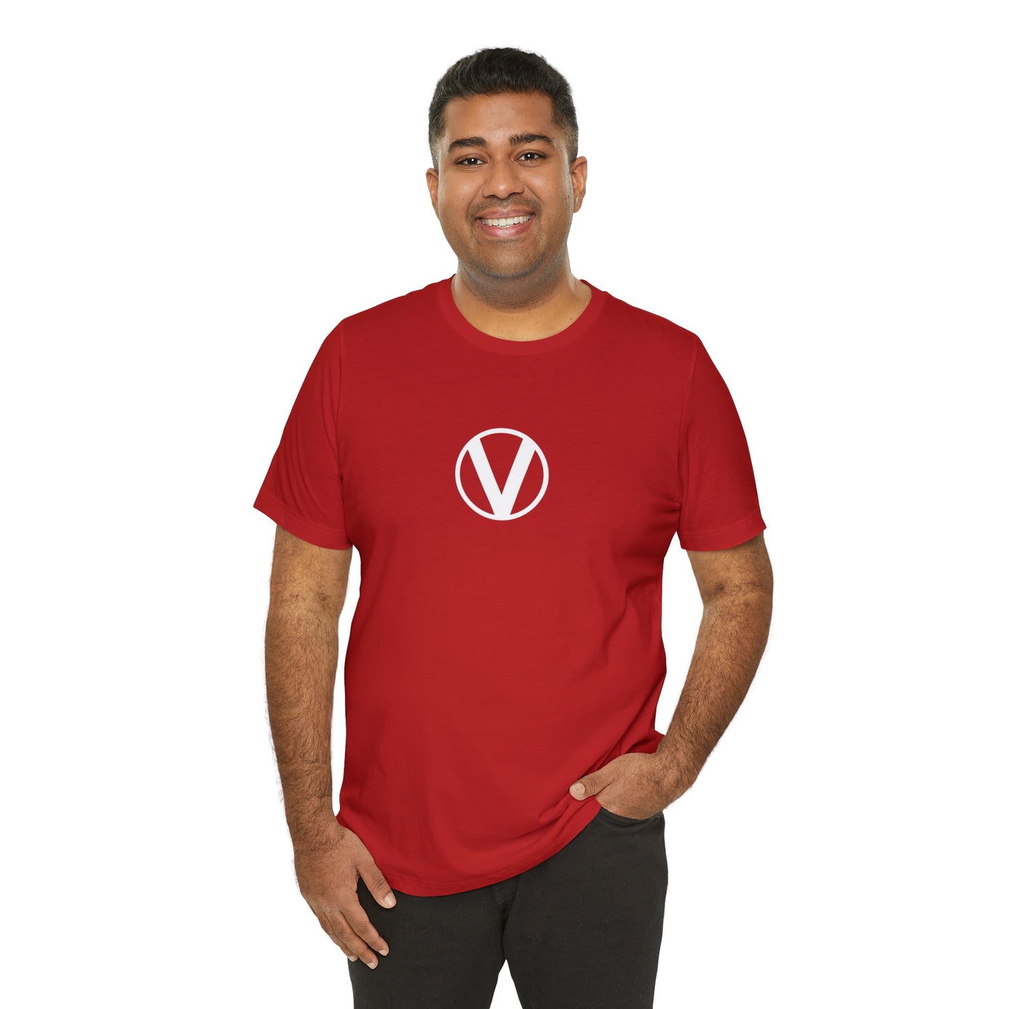 "Circle-V" Unisex Jersey Short Sleeve Tee