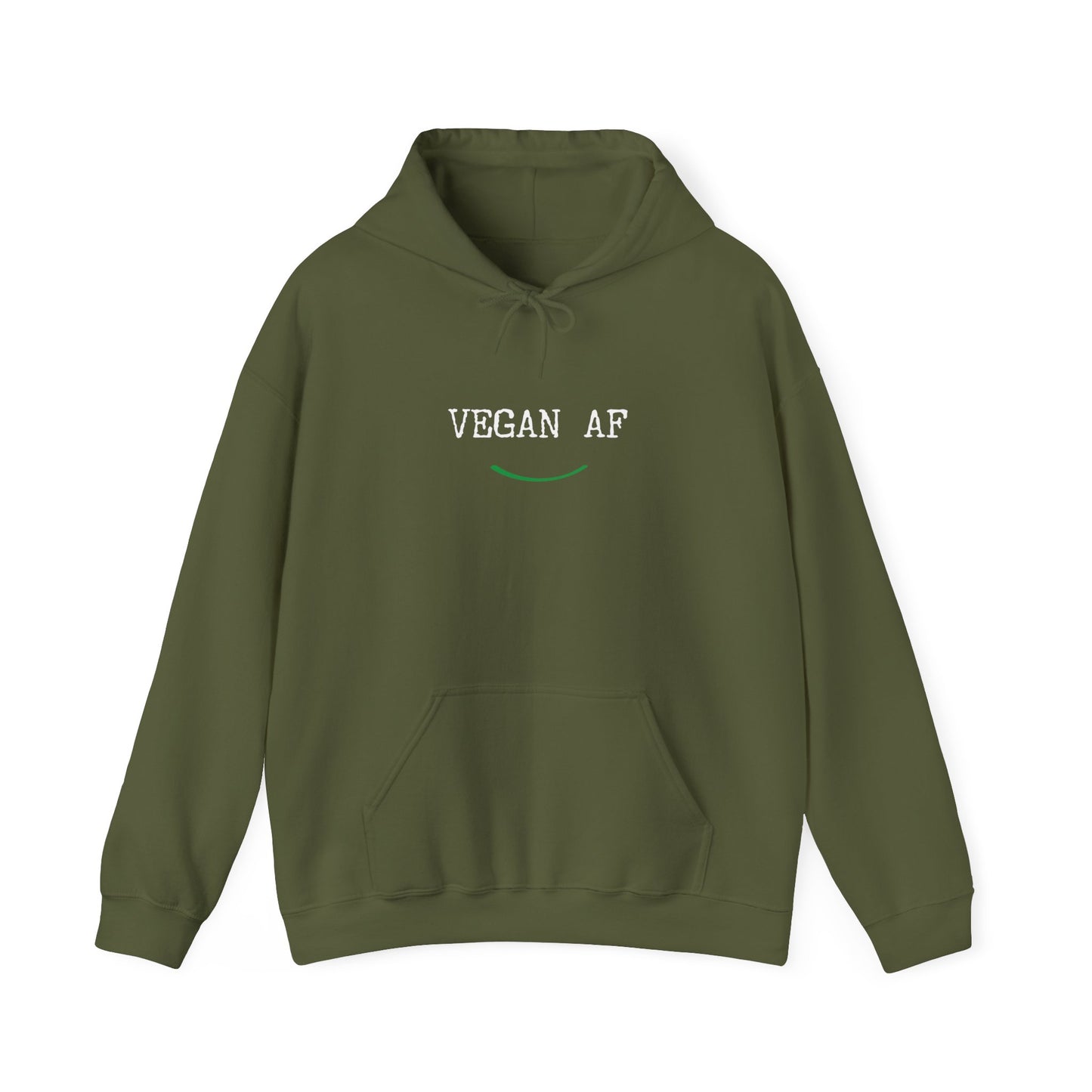 "VEGAN AF" Heavy Hooded Sweatshirt